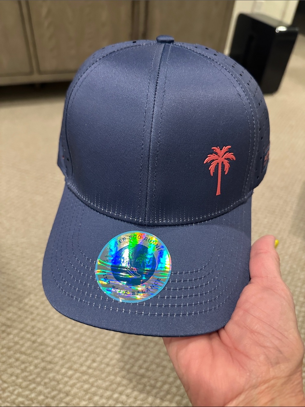 Alter Ego Running Blue and Coral Adjustable Baseball Cap
Never worn
Unisex